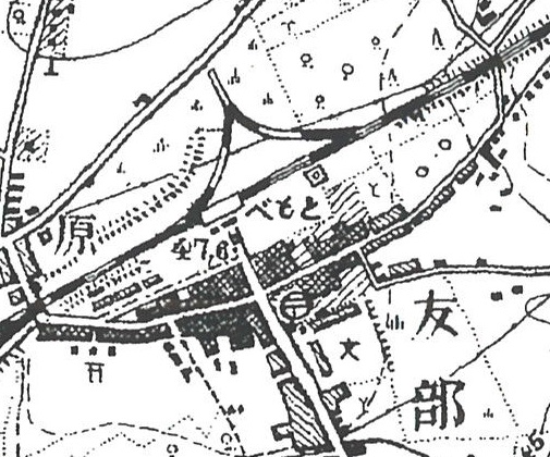 扇線1947地形図