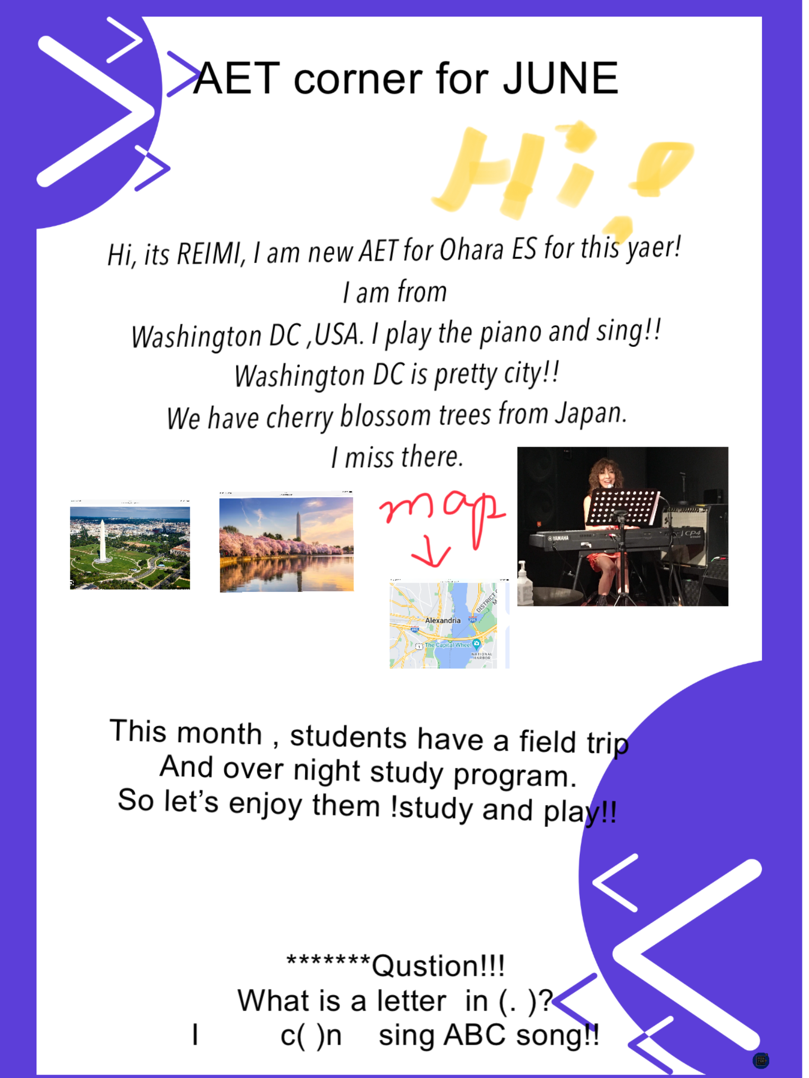 AET corner for JUNE