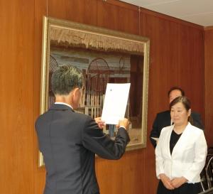 辞令交付式2