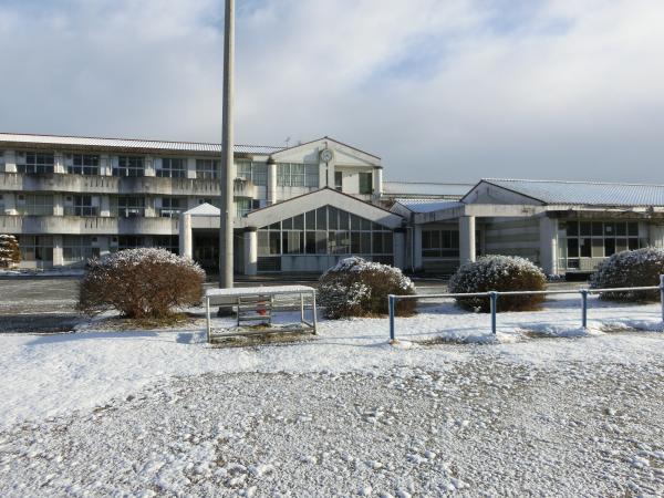 北川根小学校雪景色！